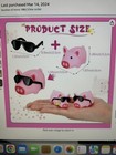 12 Pc Mini Rubber Pigs W sunglasses   Tags  Bike Event Ready  New