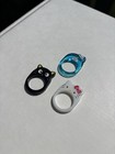 Vintage Rare Hello Kitty Sanrio Rings Lot Of 3 1990s Japan