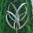 Rustic Metal Garden Art Yard Huge Double Blade Wind Spinner Lawn Ornament Decor