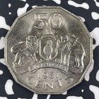 1981 Swaziland 50 Cents Lot c9483 High Grade  Beautiful 