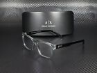 Armani Exchange Ax3016 8239 Transparent Smoke Demo Lens 53 Mm Men s Eyeglasses
