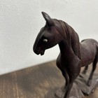 Vintage Antique Chinese Horse Carved Wood   Glass Eye