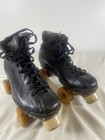 Vintage Hyde Leather Roller Skates Mens Size 9  Hamaco Gate Chicago Wheels