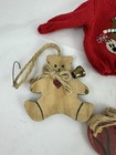 German Wooden Ornaments Flat Bear Gingerbread Geese Heart Shoe Country-style