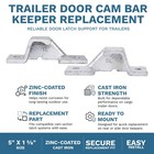  2 Pack  Set Of Cargo Trailer Double Door Cam Bar Action Keeper Top   Bottom