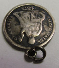 United States Ornate Victorian Love Token Liberty Seated 1876  Dime Silver 