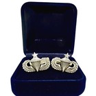 Airborne Parachutist Sterling Silver 925 Men   s Cuff Links U s  Army Paratrooper