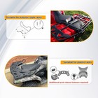 Atv Rear Passenger Pad Cargo Storage Helmet Trunk Box Luggage Lounger Universal