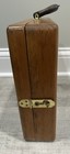 Wooden Artist Box Carry Case For Art Supplies Paint Brushes Removable Dividers