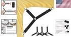 Heavy Duty Sheet Gripper Clips - 4pcs Adjustable Fasteners For Wrinkle-free Beds