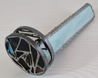 Vintage Leaded Stained Glass Kaleidoscope W  Rotating Wheel  Read Description 