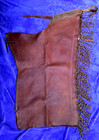   reno Nv Twisted Fringe Brown Leather Western Shotgun Ranch Show Cowboy Chaps  