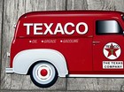 Vintage Style Large Texaco Gas Oil Chevy 18 Inches Aluminum Made Garage Sign