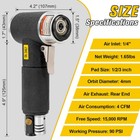 48pcs 1 2 3 Inch Mini Pneumatic Polisher Air Orbital Sander Buffer Machine Tool