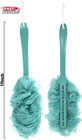 Back Scrubber For Shower  Qewro Loofah On A Stick As Shower Brush Exfoliating Bo