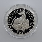 2025 Royal Tudor Beasts Greyhound Of Richmond 1oz Silver Proof Ogp Coa   2 Uk