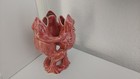 Rare Rose Pink Vintage 3 Dancing Frogs Ceramic Art Pottery Vase Planter  Japan