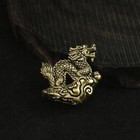 Antique Brass Dragon Statue Mini Feng Shui Zodiac Figurine Office Home Decor