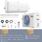 18000 Btu Mini Split Air Conditioner   Heater 19 Seer2 1250 Sq  Ft Coverage