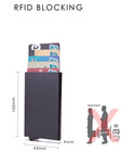 Mens Rfid Blocking Slim Money Clip Carbon Fiber Wallet Id Credit Card Holder New