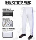 Exxact Sports Proline Full Length Youth Baseball Pants With Stripes  Open Bottom