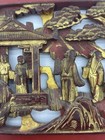 Chinese Antiques Or Vintage Wooden Carved Gold Figure