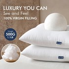 Miulee Throw Pillows Inserts  Pack Of 2 18x18 Inch 100  Inch  White 