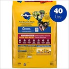 Pedigree Dry Dog Food For Adult Dogs High Protein Beef And Lamb Flavor 40 Lb Bag
