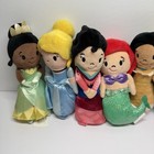 Disney Princess 6 Inch Mini Plush Stuffed Stylized Dolls Lot Of 8 Just Play Toys