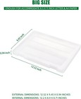 Denkee 4 Pack A4 Paper Organizer Box Plastic Scrapbook Craft Storage