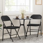 4 Pack Heavy Duty Steel Folding Chairs  350 Lb Capacity Metal Chairs