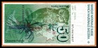 Switzerland Vf xf Note 50 Francs 1987 P-56 Banknote  Paper Money
