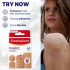 Elastoplast Extra Flexible Fabric Plaster Strips  40 Pieces  - Breathable  La   