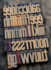 Letterpress Printing Blocks Type Vintage Printer Letter Typography Antique Old  