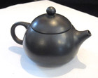 Marked Yixing China Dark Green Clay Miniature Teapot 2 1 4 