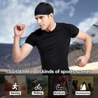 Mens Running Headband 5pack mens Sweatband Sports Headband For 5 Black 