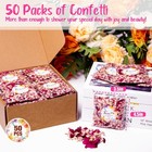 50 Pack Real Dried Rose Flower Petals Biodegradable Confetti Dried Mix Red Ro   