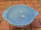 Vintage Pyrex Cinderella Bowl Golden Grapes 4 Qt 444 Delphite Blue Interior 