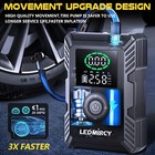     150psi Air Compressor Tire Inflator Fits Car Moto Bike Ball Air Pump Cordless