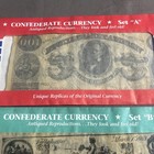 Vintage 1995 Reproduction Confederate Currency Set A  B  C Paper Money