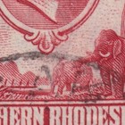 Northern Rhodesia 1938 1  d Carmine-red With Tick-bird Flaw