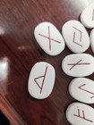 Elder Futhark Runes  Resin Viking Runes Set For Divination And Healing  12 Tiles