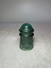Vintage Green Glass Insulator Star Logo Green Glass Insulator