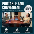 Hot Bento Reusable Self Heated Lunch Box Battery Powered - Black  pre-owned 