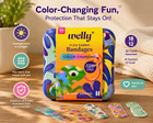 Welly Flex Fabric Bandages   Color Changing   30 Count Assorted