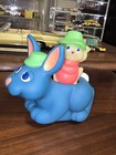 Vintage Glo Worm Animals   Friends Blue Bunny And Garden Ant 1986 Playskool