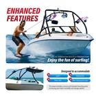 Universal Boat Wakeboard Tower From 62 -103  Wide Boat Wake Tower Aluminium Blk