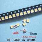 100pcs Smd Led 2835 3v Cool White Two-emitting-chips For Backlight Application