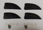 4 Pieces Of 2 Inch Fins For Kiteboard Kitesurfing Kiteboarding Flysurfing