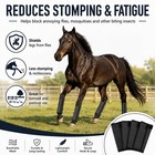 Fly Boots For Horses Set Of 4 - Breathable Mesh Equine Leg Protecti    Fast Ship